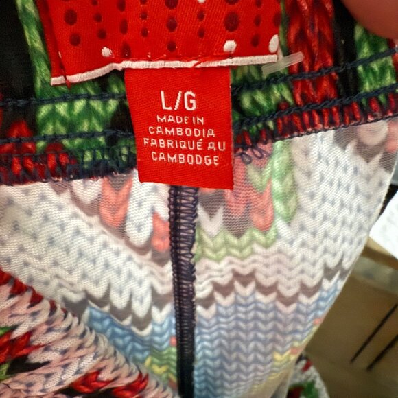 Ugly Christmas Pants With Festive Patterns & Elastic Waist NWOT - Picture 6 of 6